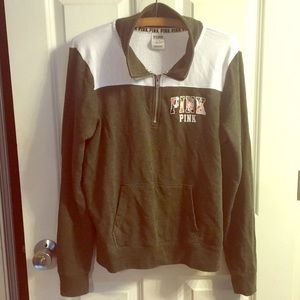Size Medium Victoria’s Secret PINK Quarter-Zip